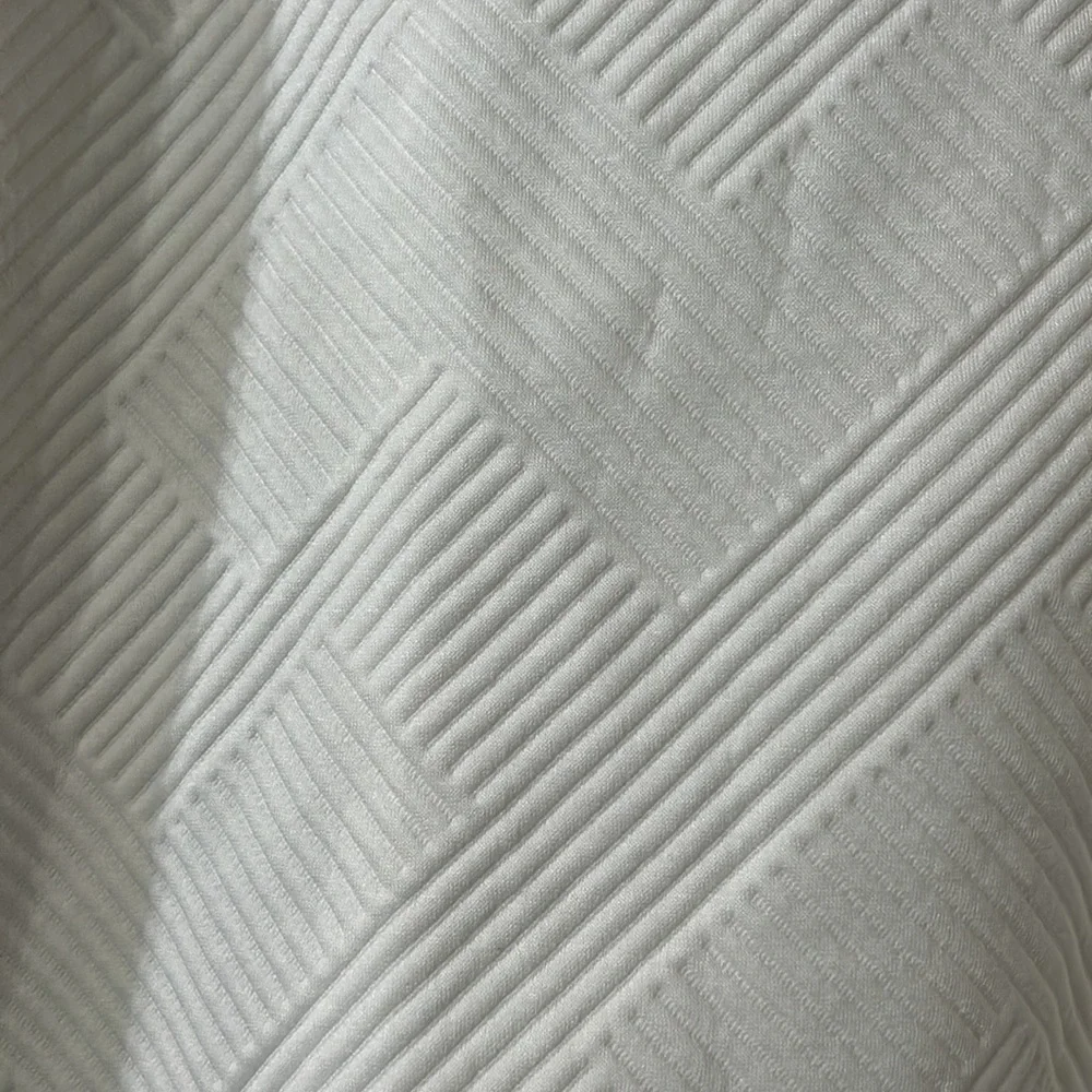 See N Be Seen white textured V-neck collared pullover 3x - Picture 2 of 8